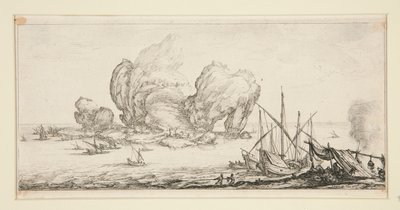 The Huge Rock, from Landscapes for Giovanni de Medici by Jacques Callot