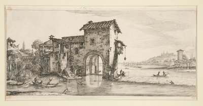 The Mill on the Water, from Landscapes for Giovanni de Medici by Jacques Callot