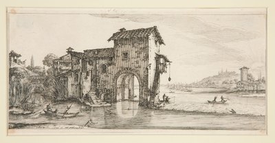 The Mill on the Water, from Landscapes for Giovanni de Medici by Jacques Callot