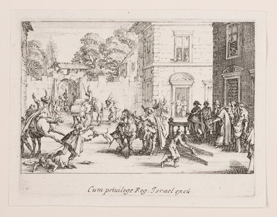 The Farewells, from the series La vie de l by Jacques Callot