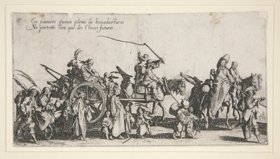 The Bohemians on the March by Jacques Callot