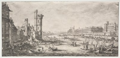 The Two Great Views of Paris: View of the Louvre by Jacques Callot