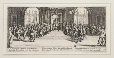 The Great Miseries of War: No. 18 - Distribution of Rewards by Jacques Callot