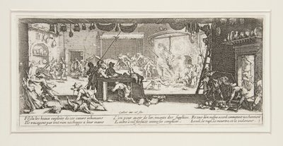 The Great Miseries of War: No. 5 - The Pillage by Jacques Callot