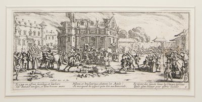 Les grandes miseres de la guerre: No. 6 - Devastation by Jacques Callot