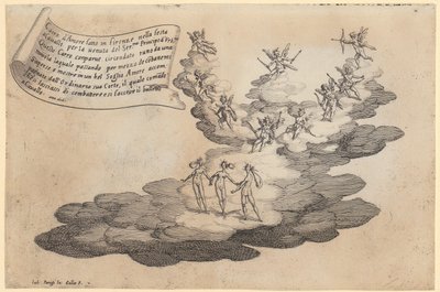 Chariot of Love, Plate 5 from the series "War of Beauty" by Jacques Callot