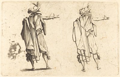 Man Seen from Behind with His Right Arm Extended by Jacques Callot
