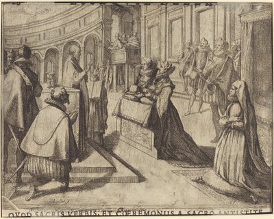 Marriage of Margaret of Austria and Philip III by Jacques Callot