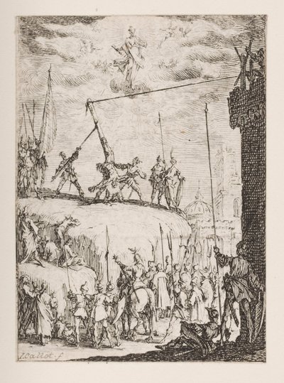Martyrdom of St. Peter, no. 4 from The Martyrdom of the Apostles by Jacques Callot