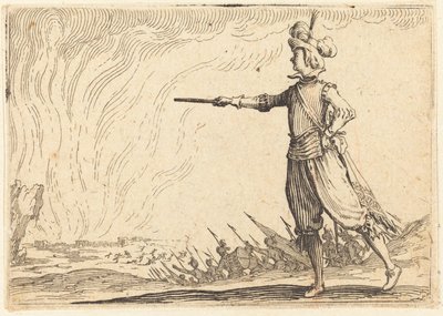 Military Commander on Foot by Jacques Callot