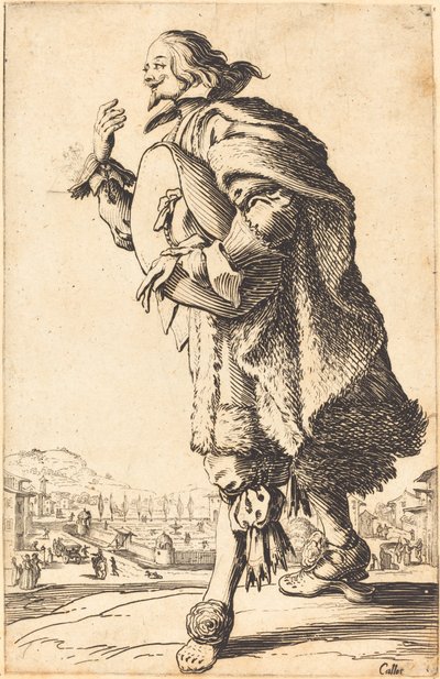 Noble Man with Felt Hat, Bowing by Jacques Callot