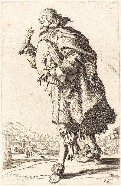 Noble Man with Felt Hat, Bowing by Jacques Callot