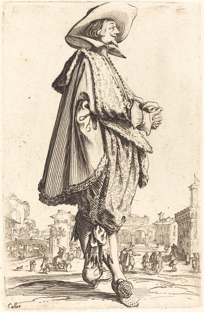 Noble Man with Folded Hands by Jacques Callot