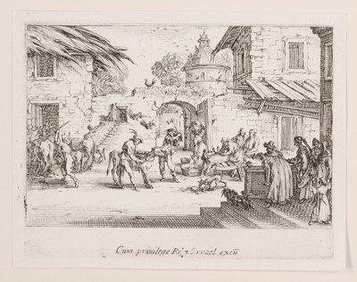 The Large Calf is Killed, from the Series The Life of the by Jacques Callot