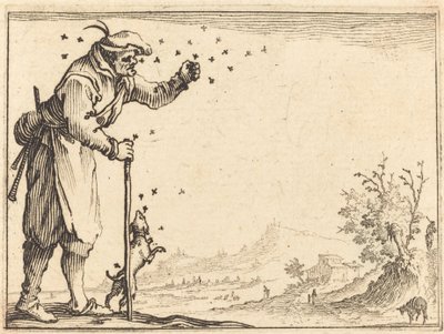 Peasant Attacked by Bees by Jacques Callot