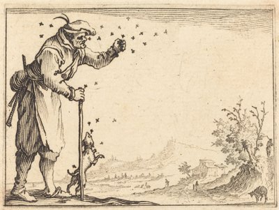 Peasant Attacked by Bees by Jacques Callot