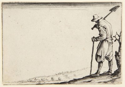 Peasant Carrying a Spade on his Shoulder by Jacques Callot