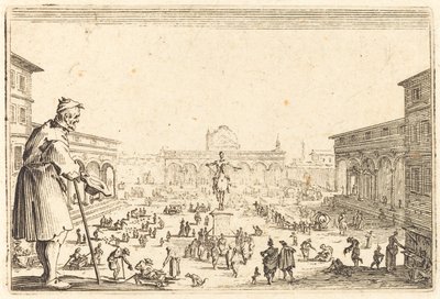 Piazza SS. Annunziata, Florence by Jacques Callot
