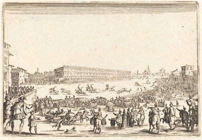 Piazza Santa Croce, Florence, c. 1622 by Jacques Callot