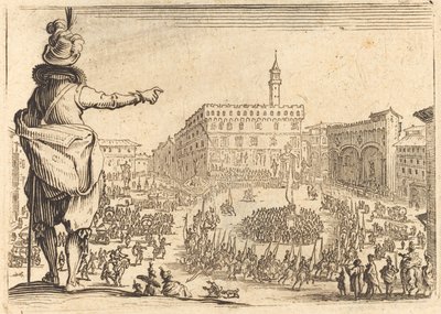 Piazza della Signoria, Florence by Jacques Callot