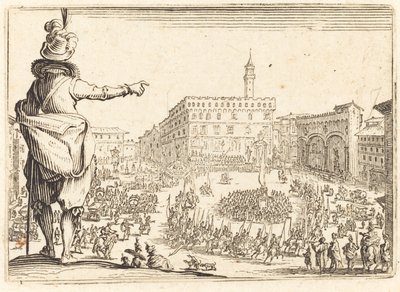 Piazza della Signoria, Florence by Jacques Callot