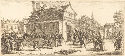 Pillaging a Monastery by Jacques Callot