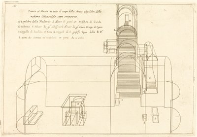 Plan and Elevation of the Church of the Madonna