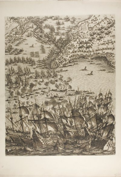 Plate Five from The Siege of La Rochelle by Jacques Callot