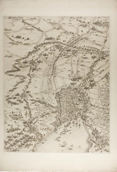 Plate Two from The Siege of La Rochelle by Jacques Callot