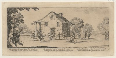 Pillage, Plate 4 from the Series "Horrors of War" by Jacques Callot