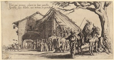 Rest, Sheet 3 from the Series "The Bohemians" by Jacques Callot