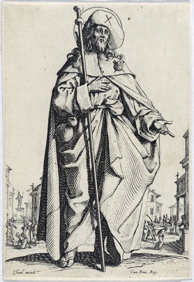 Saint James the Greater (The Large Apostles) by Jacques Callot