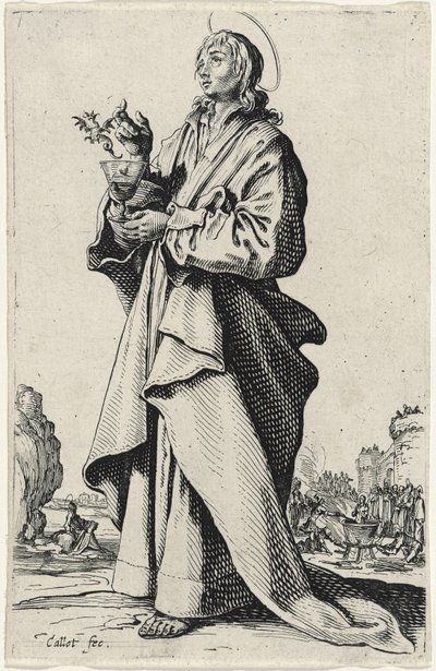 Saint John the Evangelist (The Large Apostles) by Jacques Callot