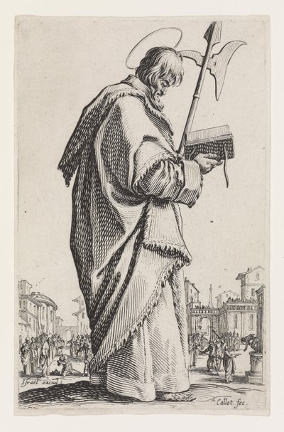 Saint Matthias from The Large Apostles, 1631 by Jacques Callot