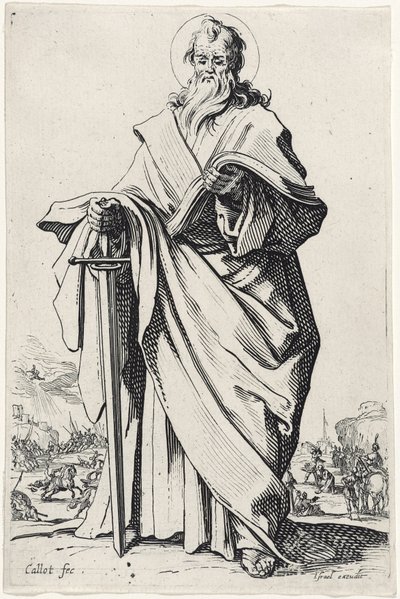 Saint Paul (The Large Apostles) by Jacques Callot