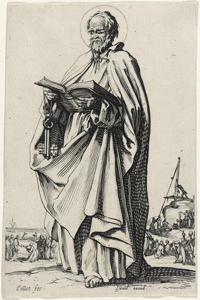 Saint Peter (The Large Apostles) by Jacques Callot