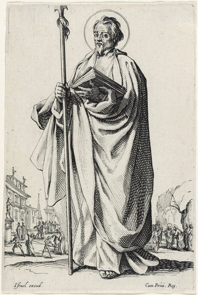 Saint Thomas (The Large Apostles) by Jacques Callot