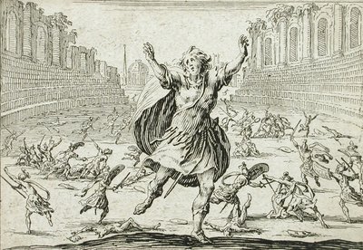 Skirmish in a Circus by Jacques Callot