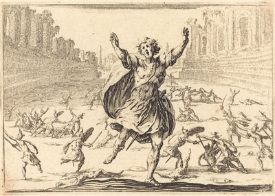 Skirmish in a Roman Circus by Jacques Callot