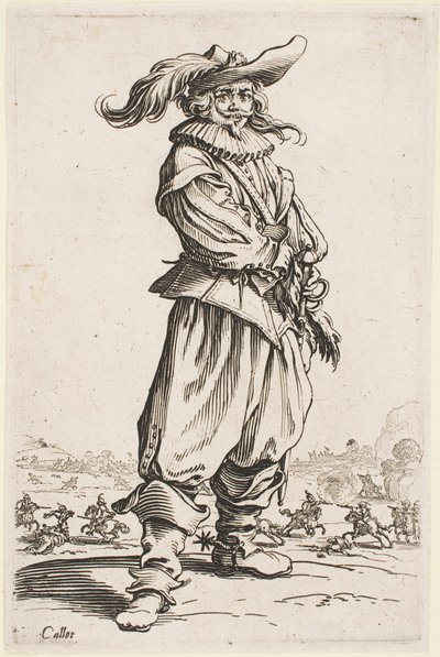 Soldier in a Feathered Hat (The Nobility of Lorraine series) by Jacques Callot