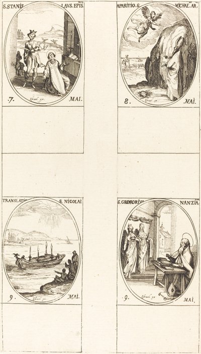 St. Stanislaus; The Apparition of St. Michael; The Translation of St. Nicholas; St. G by Jacques Callot