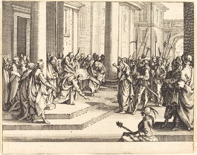 Stoning of Jesus by Jacques Callot