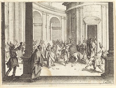 Stoning of Jesus by Jacques Callot