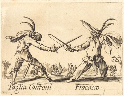 Taglia Cantoni and Fracasso by Jacques Callot