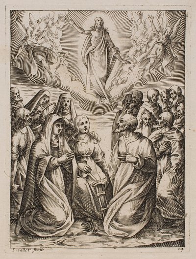 The Ascension of Jesus, from the series "Pictures of Rome" by Jacques Callot