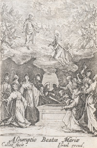 The Assumption of the Virgin, No. 13 from The Life of the Virgin by Jacques Callot
