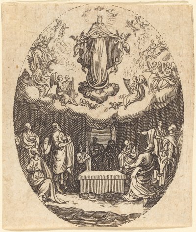 The Assumption with the Cherubin by Jacques Callot