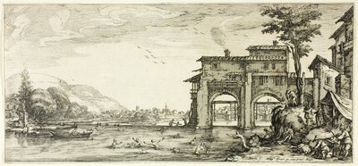 The Bathers (from Various Scenes Designed in Florence) by Jacques Callot