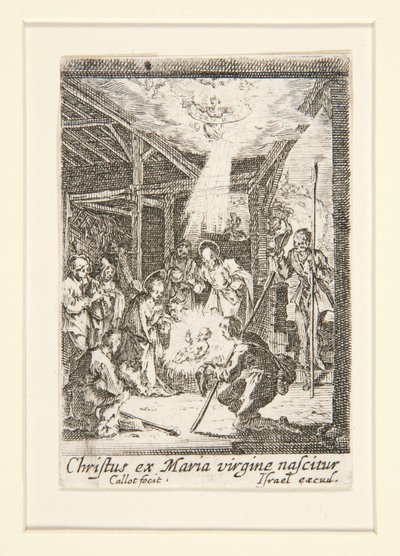 The Birth of Christ, no. 7 from The Life of the Virgin by Jacques Callot