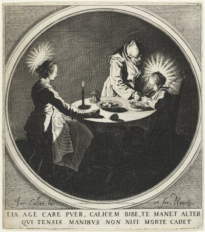 The Blessing (also known as The Holy Family at Table) by Jacques Callot